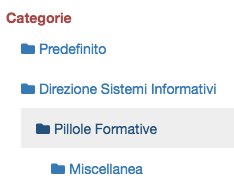 Pillole Formative Categorie